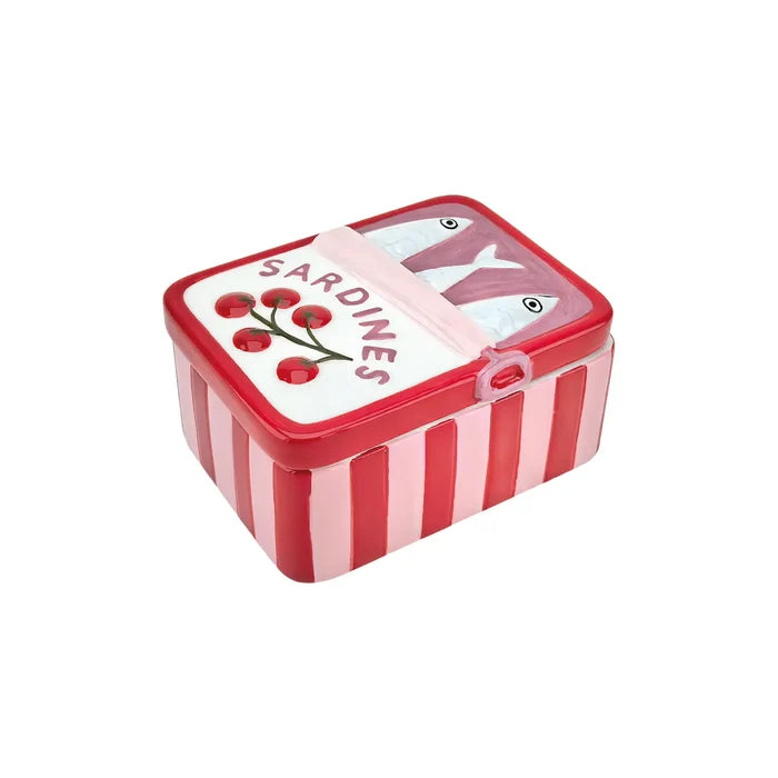 Can of sardines in tomato sauce Ceramic TIn - Precious Sparkle