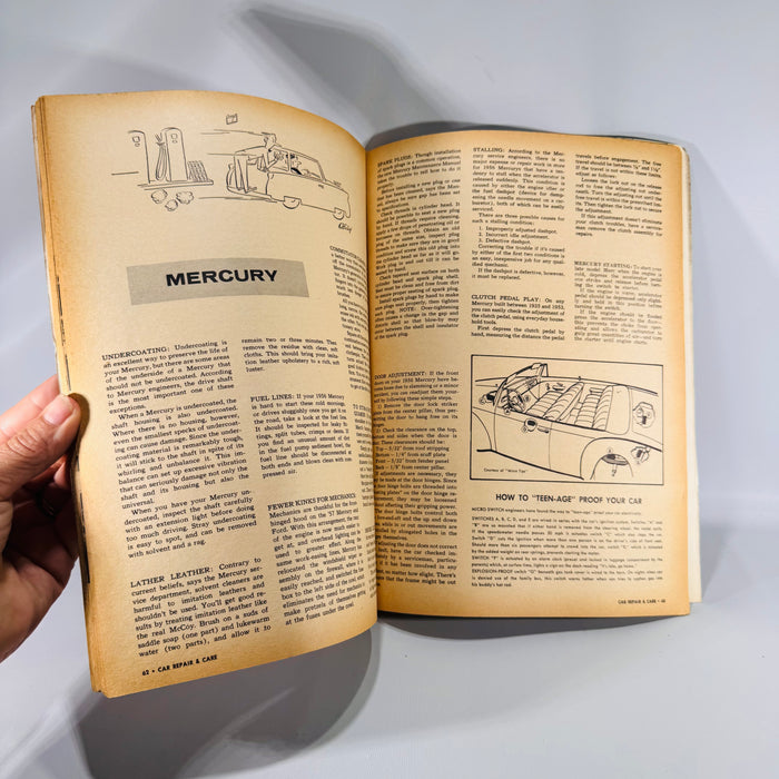 Car Repair & Care Magazine (1950s, Auto Repair Guide) by Editors of Car Life | 500 DIY Tips, Projects, Accessories | 92 Pages, 11x8
