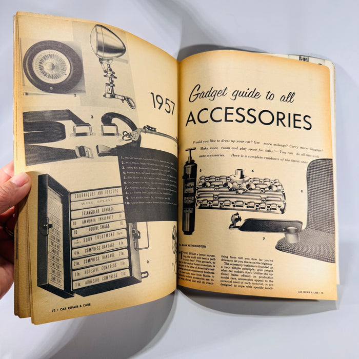 Car Repair & Care Magazine (1950s, Auto Repair Guide) by Editors of Car Life | 500 DIY Tips, Projects, Accessories | 92 Pages, 11x8