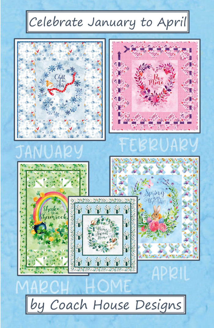 Celebrate January to April Downloadable PDF Quilt Pattern