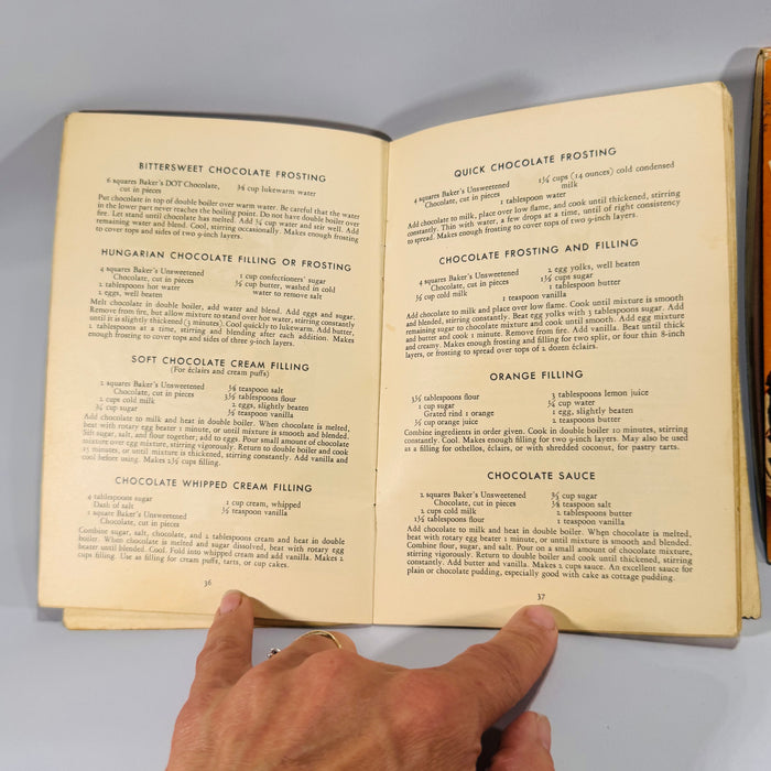 Chocolate-Lover’s Collectible: Two Vintage Baker's Chocolate Recipe Booklets
