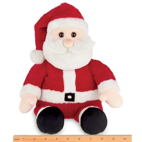 Christmas Plush Stuffed Santa Claus Kringle Measuring Horizontally