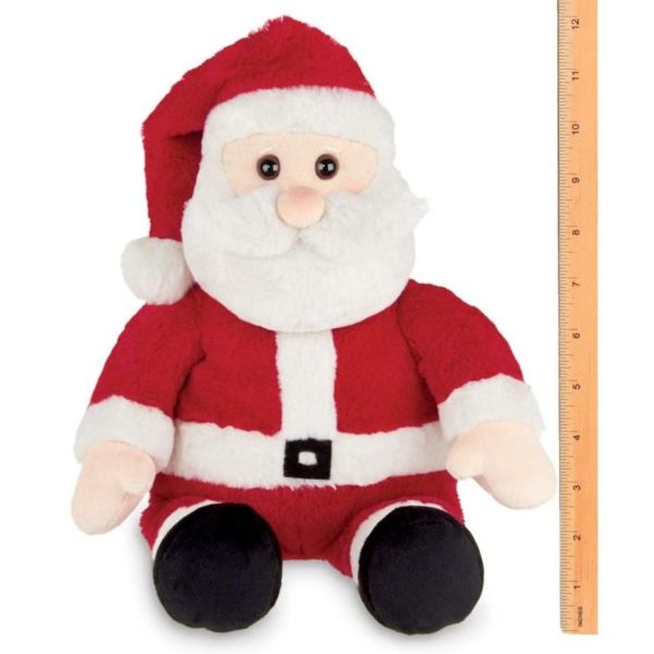 Christmas Plush Stuffed Santa Claus Kringle Measuring Vertically