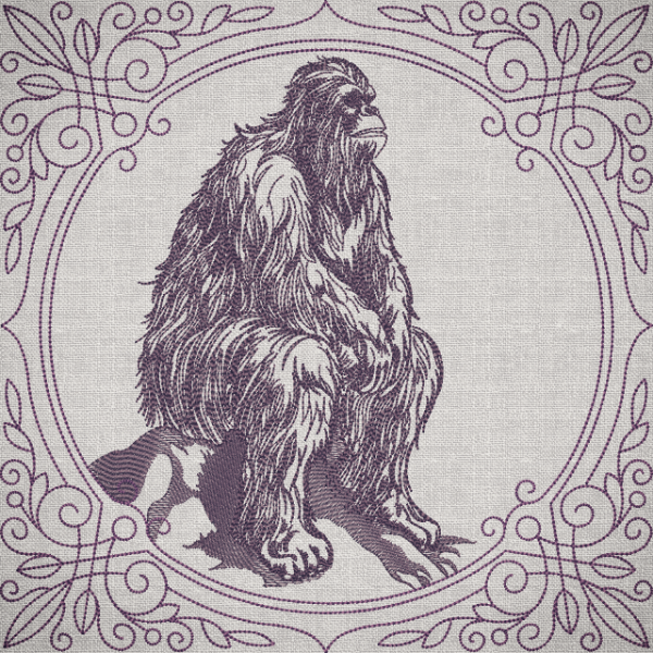 Creature Feature Quilt Square - Big Foot