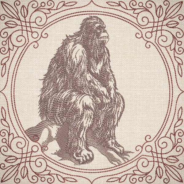 Creature Feature Quilt Square - Big Foot