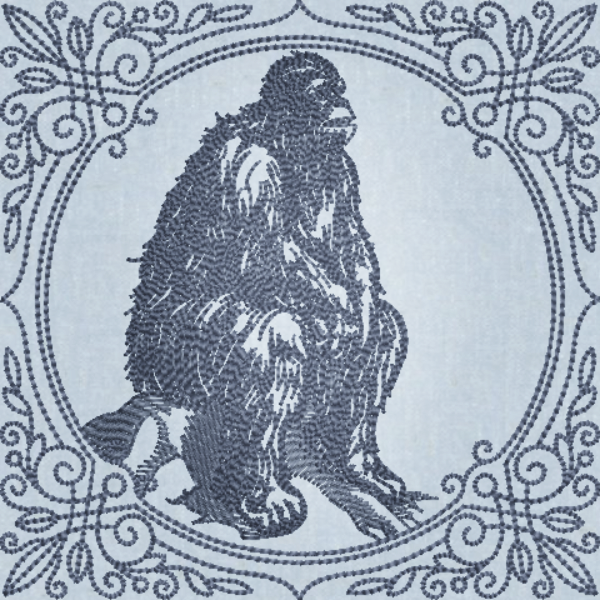 Creature Feature Quilt Square - Big Foot