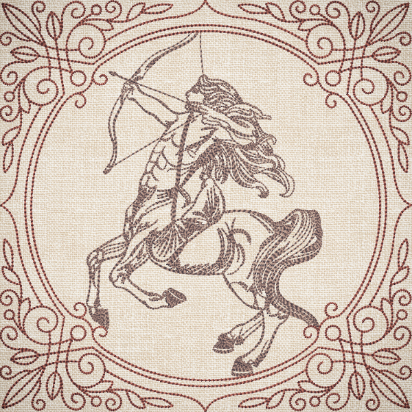 Creature Feature Quilt Square - Centaur