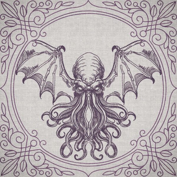 Creature Feature Quilt Square - Cthulhu