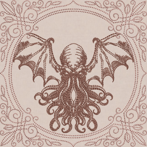 Creature Feature Quilt Square - Cthulhu