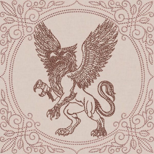 Creature Feature Quilt Square - Griffin