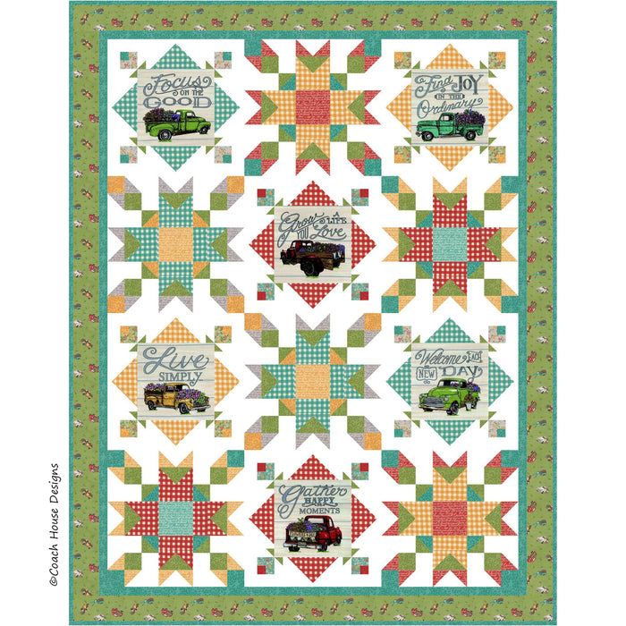 Cruisin’ Thru the Meadow Quilt Pattern