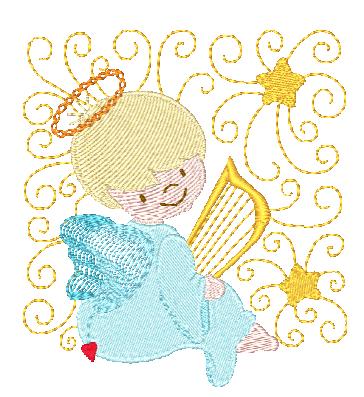 Curly Angel Blocks   ATWS-10132