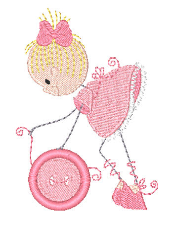 Curly Sewing Girls 10630 Machine Embroidery Designs