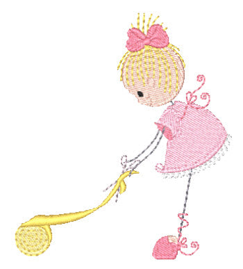 Curly Sewing Girls 10630 Machine Embroidery Designs