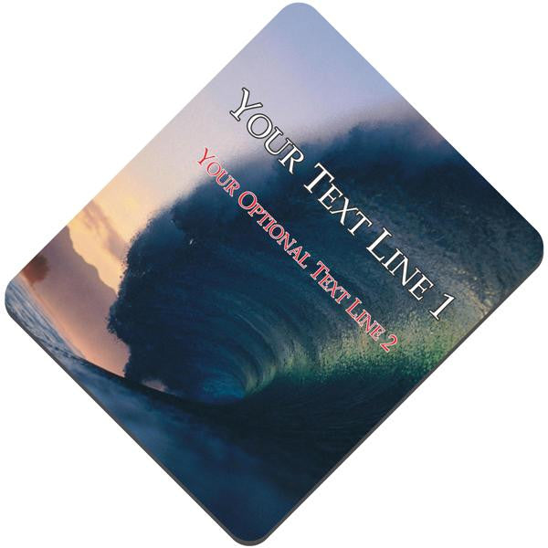 Custom Waves Fabric Mouse Pad