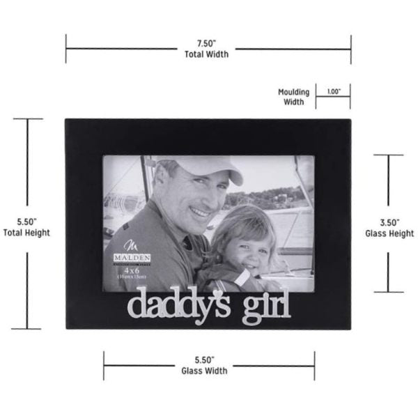 Daddy's Girl Expressions Picture Frame Measuring
