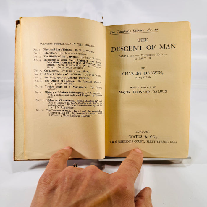 Darwin’s Descent of Man (1930) — Pocket Thinker’s Library Edition