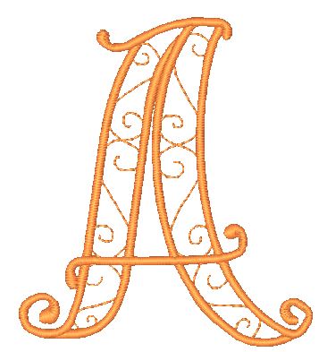 Decorative-Curly-Alphabet-LM [4x4] 11752  Machine Embroidery Designs