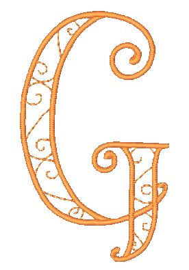 Decorative-Curly-Alphabet-LM [4x4] 11752  Machine Embroidery Designs