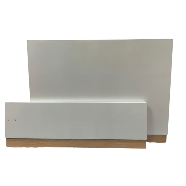 Double Wood Bed frame solid back