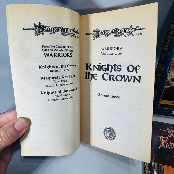 Dragonlance Warriors Books 1 2 3 Bundle Knights of the Crown Maquesta Kar-Thon Knights of the Sword