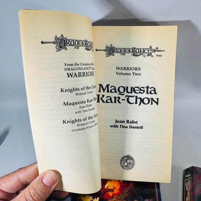Dragonlance Warriors Books 1 2 3 Bundle Knights of the Crown Maquesta Kar-Thon Knights of the Sword
