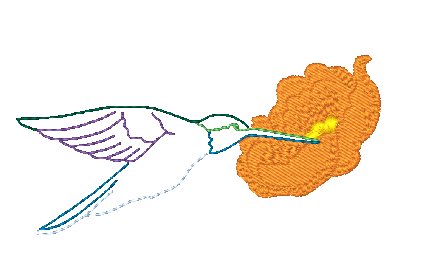 Elegant Hummingbirds [4x4] 11758 Machine Embroidery Designs