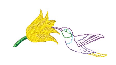 Elegant Hummingbirds [4x4] 11758 Machine Embroidery Designs