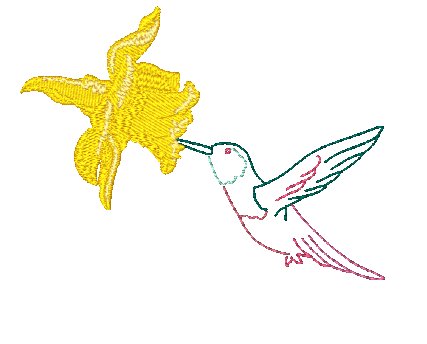 Elegant Hummingbirds [4x4] 11758 Machine Embroidery Designs