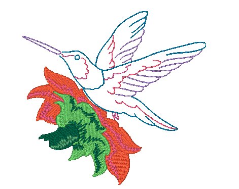 Elegant Hummingbirds [4x4] 11758 Machine Embroidery Designs