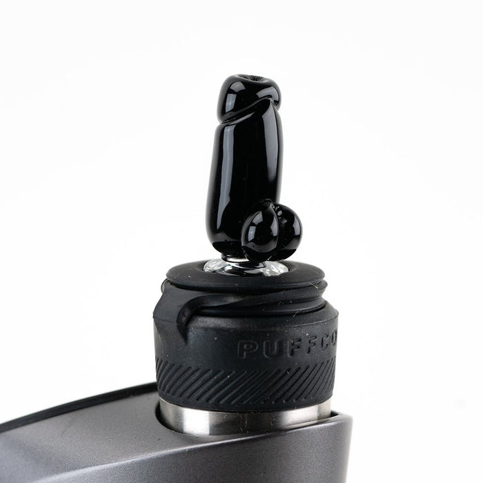 Empire Glassworks Black Phallus Puffco Oculus Glass Carb Cap