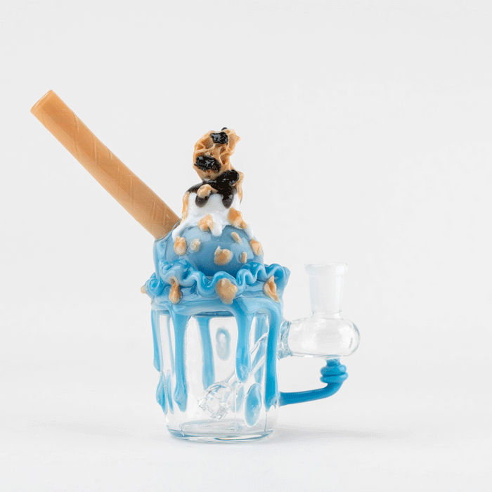 Empire Glassworks Dessert Lover's Concentrate Bundle - Cookie Monster Sundae Float - Donuts Dabber - Donut Spinner Cap - Empire Glassworks Quartz Banger - Carb Cap Stand