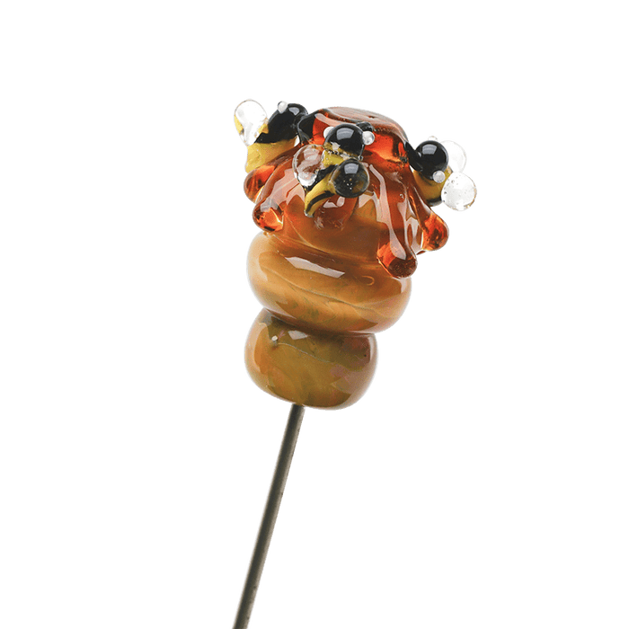 Empire Glassworks Honey Bee Flower Bundle - Beehive Nano Rig - Beehive Small Spoon Pipe - Beehive Bowl Piece - Beehive Poker