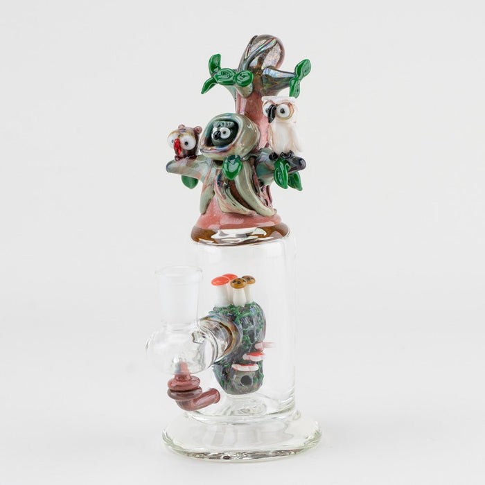 Empire Glassworks Hootie's Flower Bundle - Hootie's Forest Mini Rig -Hootie's Forest Spoon Pipe - Bug's Life Bowl Piece - Bug's Life Roach Clip