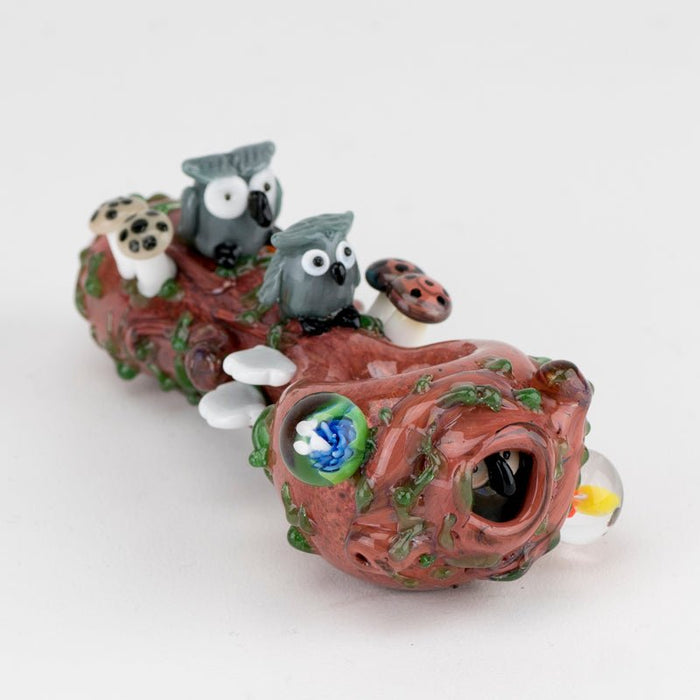 Empire Glassworks Hootie's Flower Bundle - Hootie's Forest Mini Rig -Hootie's Forest Spoon Pipe - Bug's Life Bowl Piece - Bug's Life Roach Clip