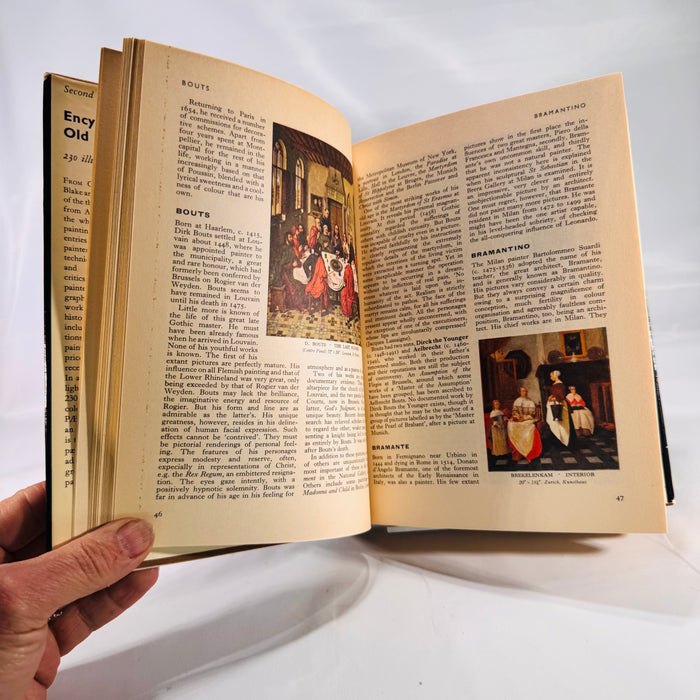 Encyclopaedia of Old Masters by Joachim Fernau (1958) – Vintage Art History Hardcover with Dust Jacket & 230 Color Illustrations