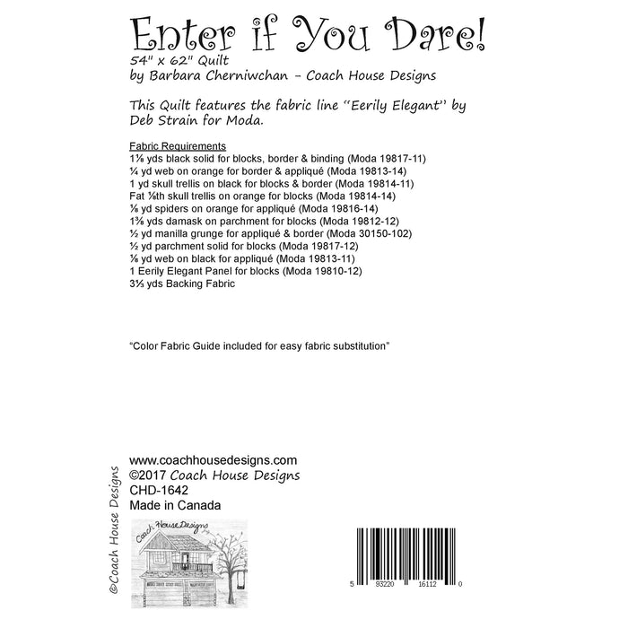 Enter if You Dare! Downloadable PDF Quilt Pattern