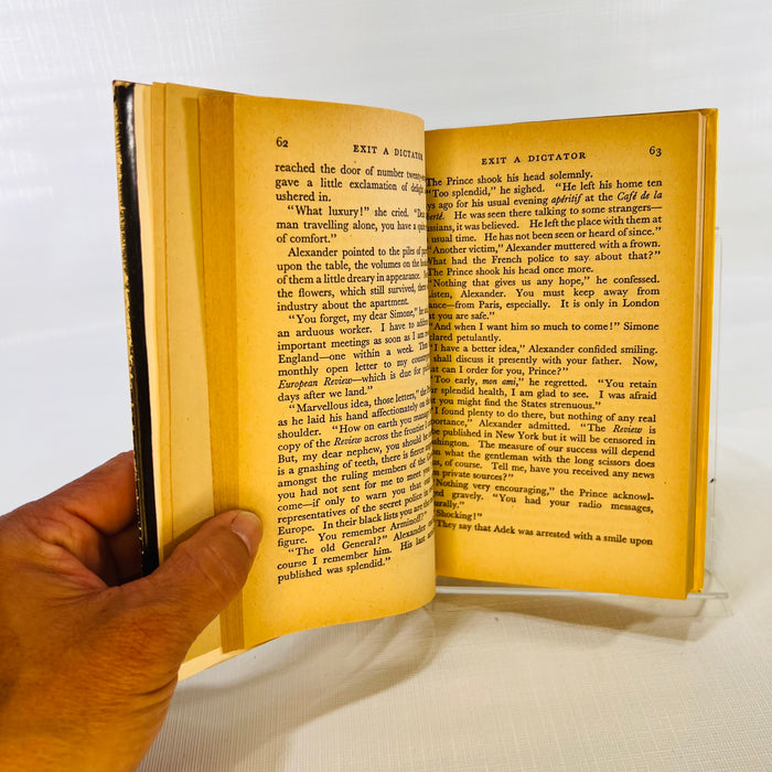 Exit a Dictator by E. Philips Oppenheim 1952 London Hodder and Stroughton