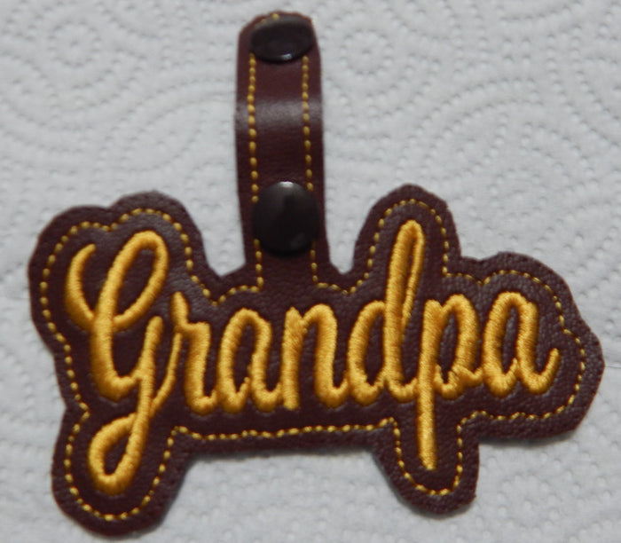 Fathers Day Key Fobs Project <BR>[4"X4"] Hoop # 10507