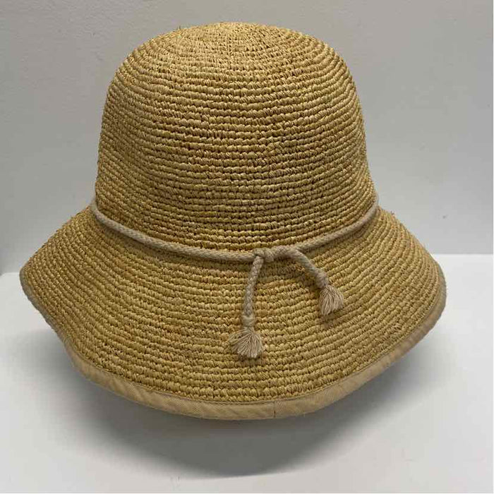 Florabella Tan Solid Straw Hat
