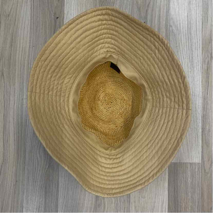 Florabella Tan Solid Straw Hat