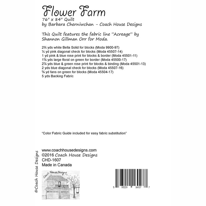 Flower Farm Downloadable PDF Quilt Pattern