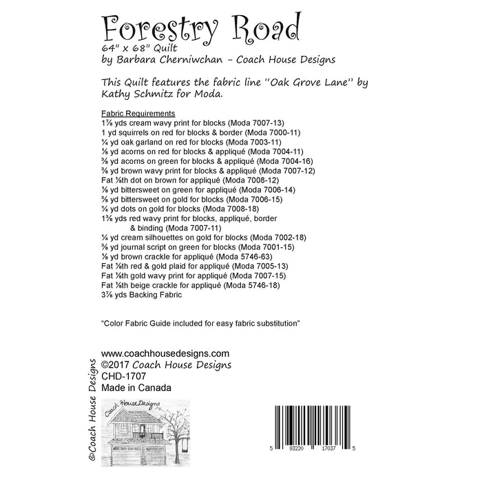 Forestry Road Downloadable PDF Quilt Pattern