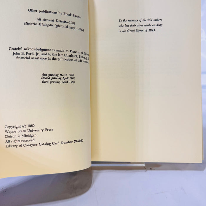 Freshwater Fury by Frank Barcus (1960), Wayne State Press