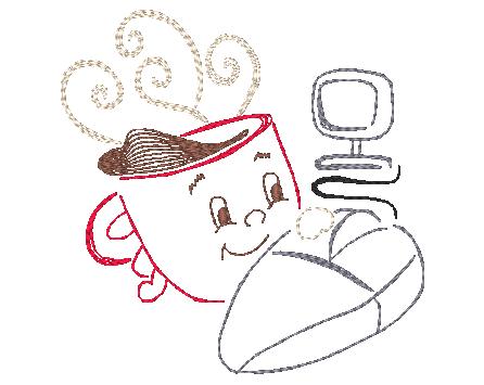 Funny Coffee [4x4] 11274 Machine Embroidery Designs