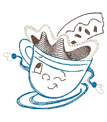 Funny Coffee [4x4] 11274 Machine Embroidery Designs