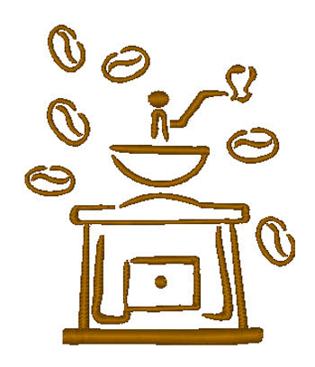 Graphite Style Coffee and Tea [4x4] 11309 Machine Embroidery Designs