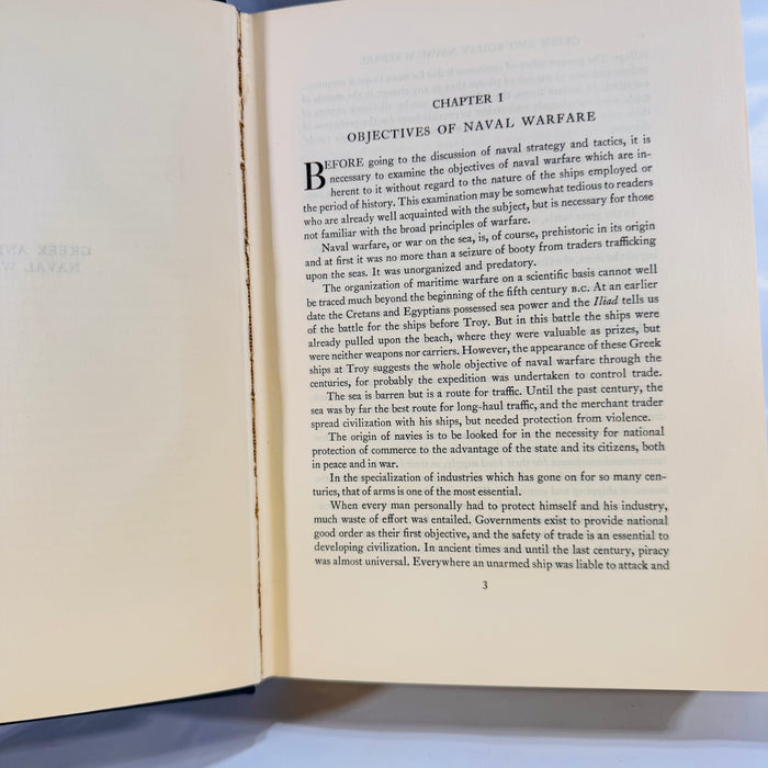 Greek and Roman Naval Warfare by Vice Admiral W.L. Rodgers (1937), U.S. Naval Institute, Hardcover Ornate