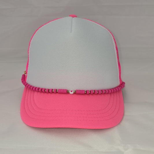 HAT CHAIN BEADED multiple colors Tea-Shirt Shoppe Pink