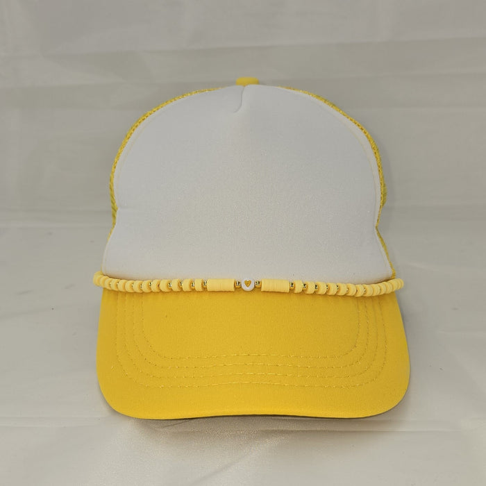 HAT CHAIN BEADED multiple colors Tea-Shirt Shoppe Yellow